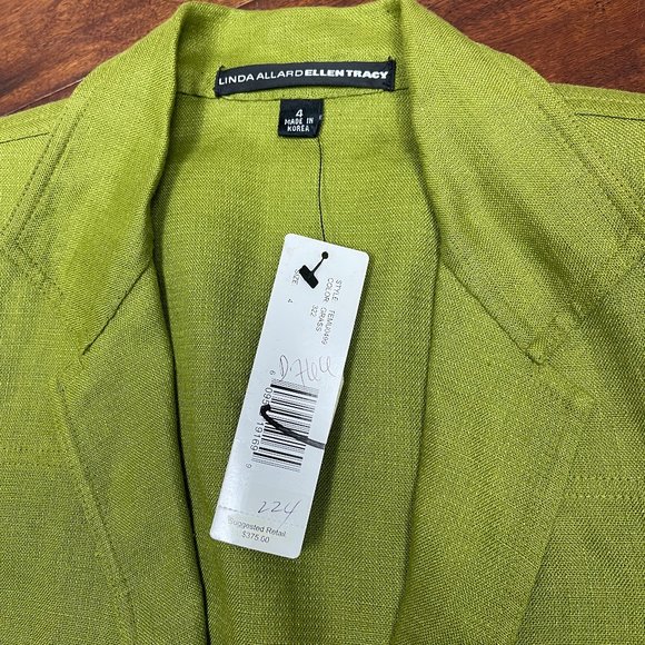 NWT Linda Allard Ellen Tracy Linen Jacket - Picture 11 of 11